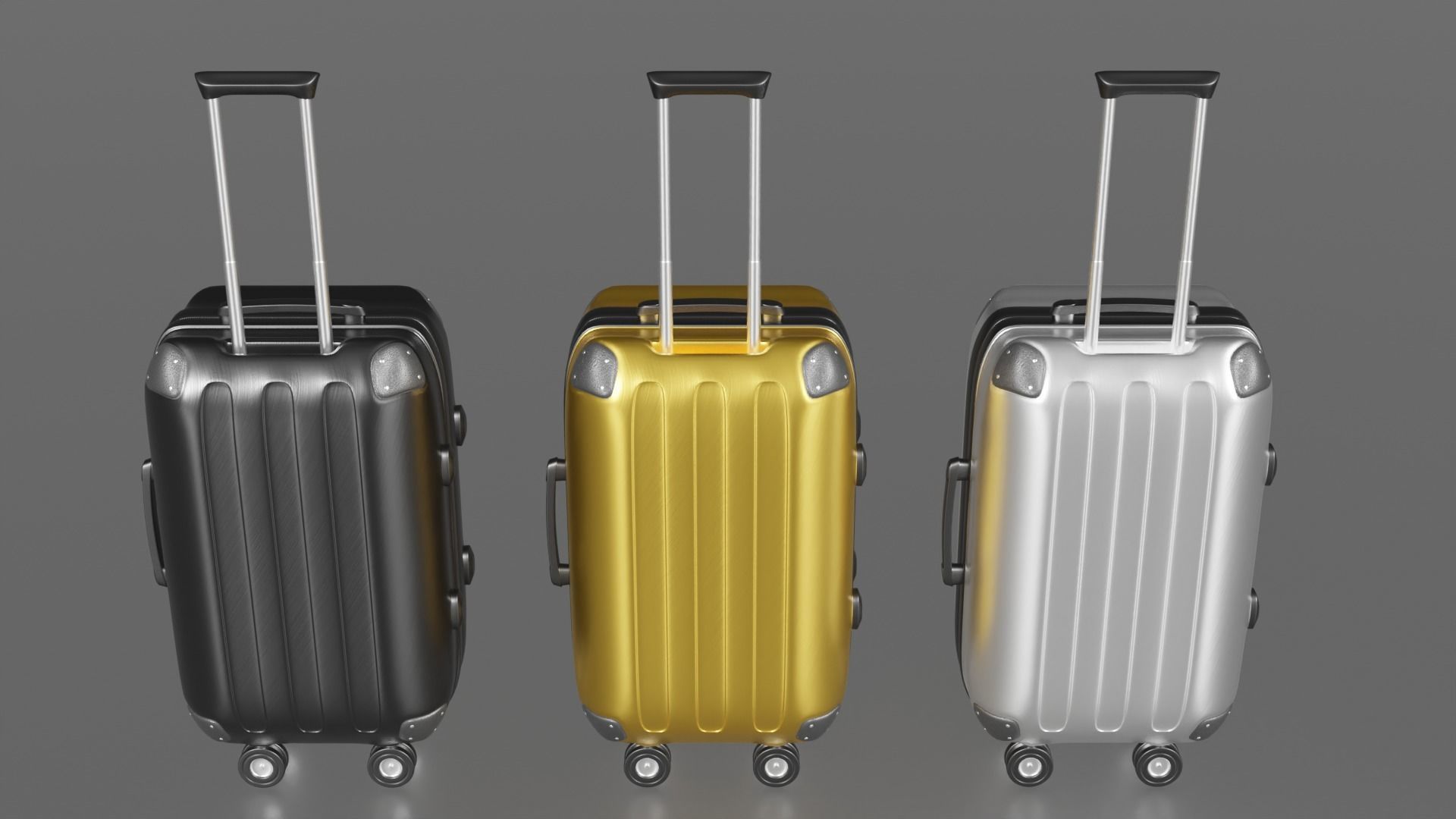 Suitcase Luggage 3D model_4