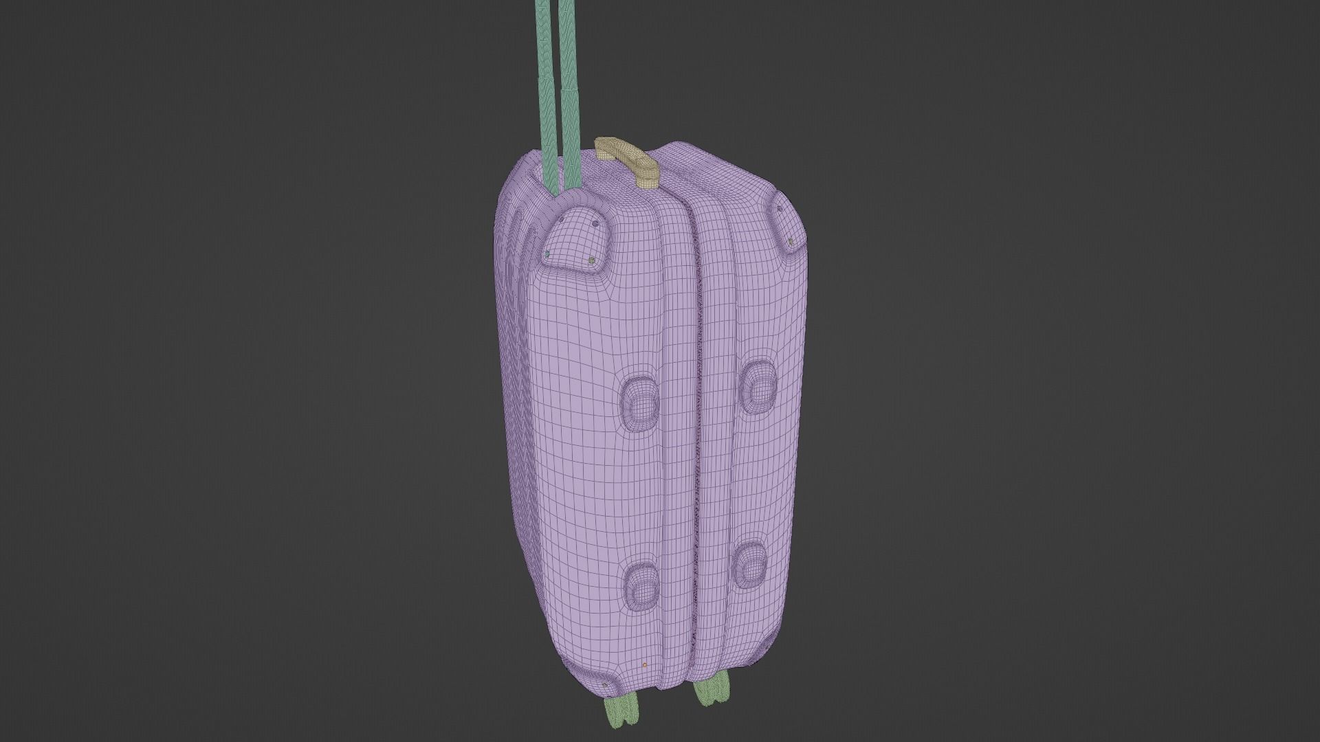 Suitcase Luggage 3D model_16