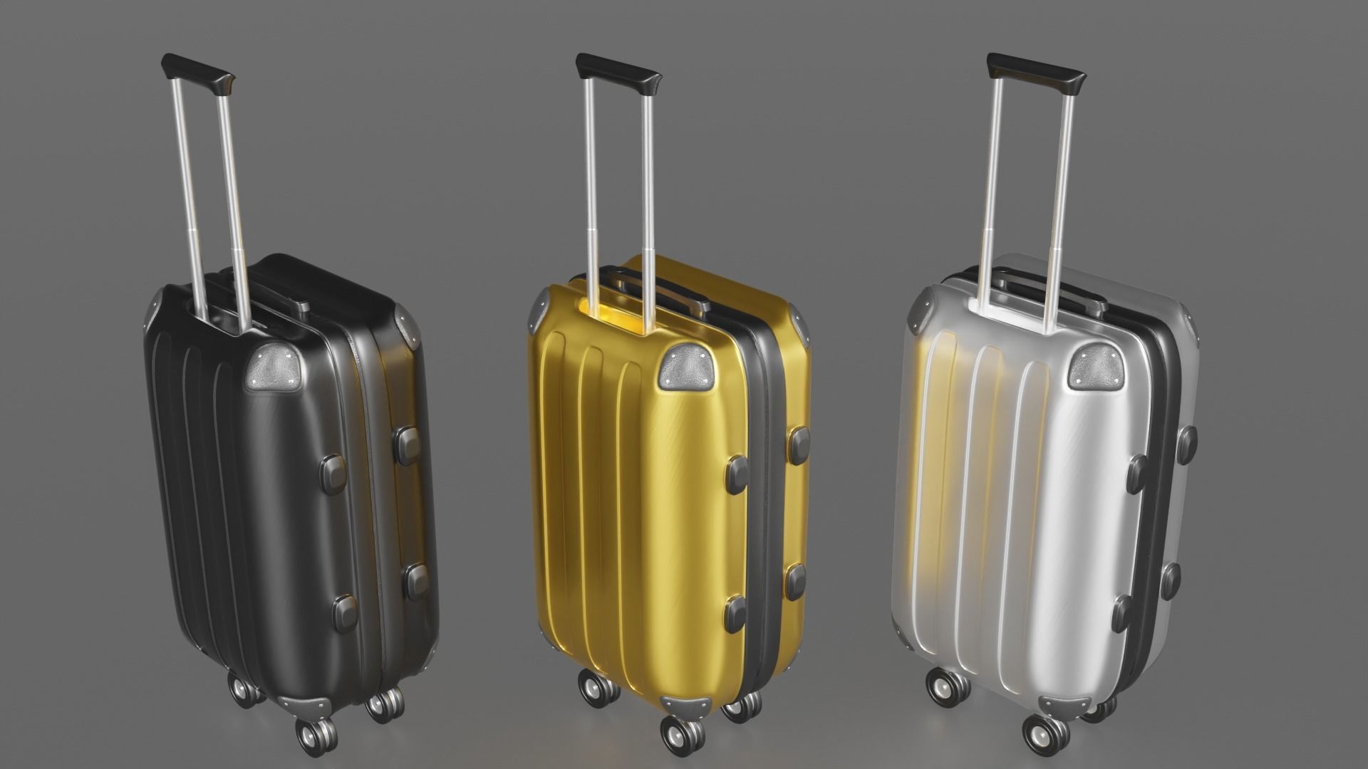 Suitcase Luggage 3D model_3