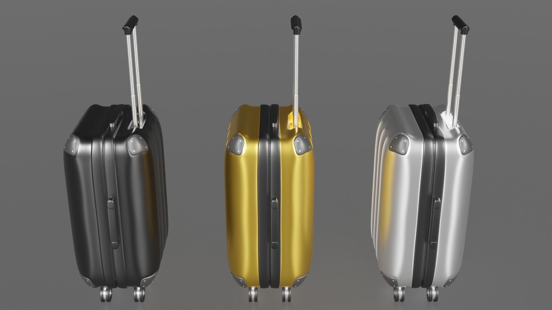 Suitcase Luggage 3D model_6