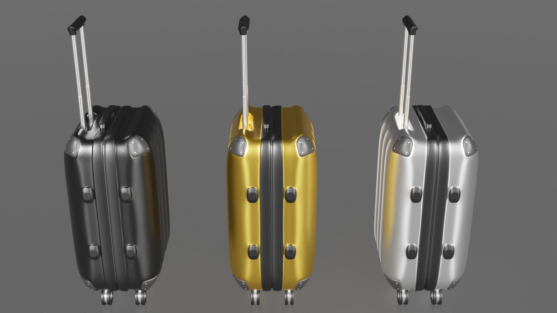 Suitcase Luggage 3D model_2