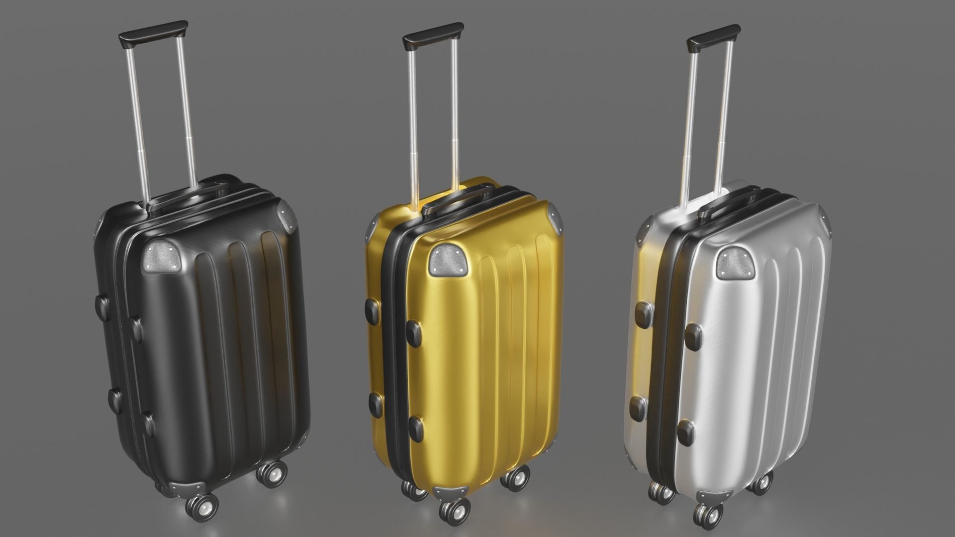 Suitcase Luggage 3D model_1