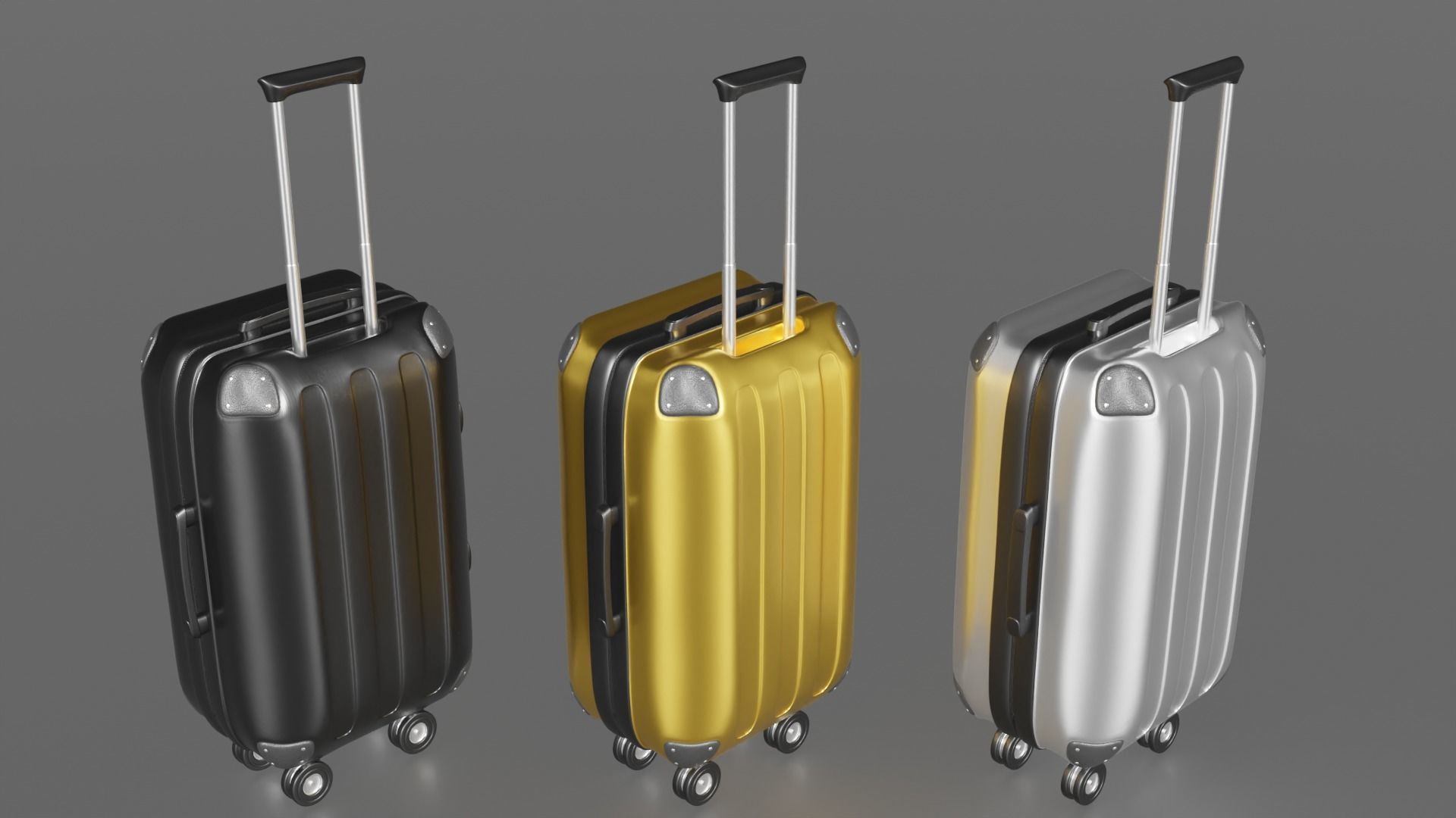 Suitcase Luggage 3D model_5
