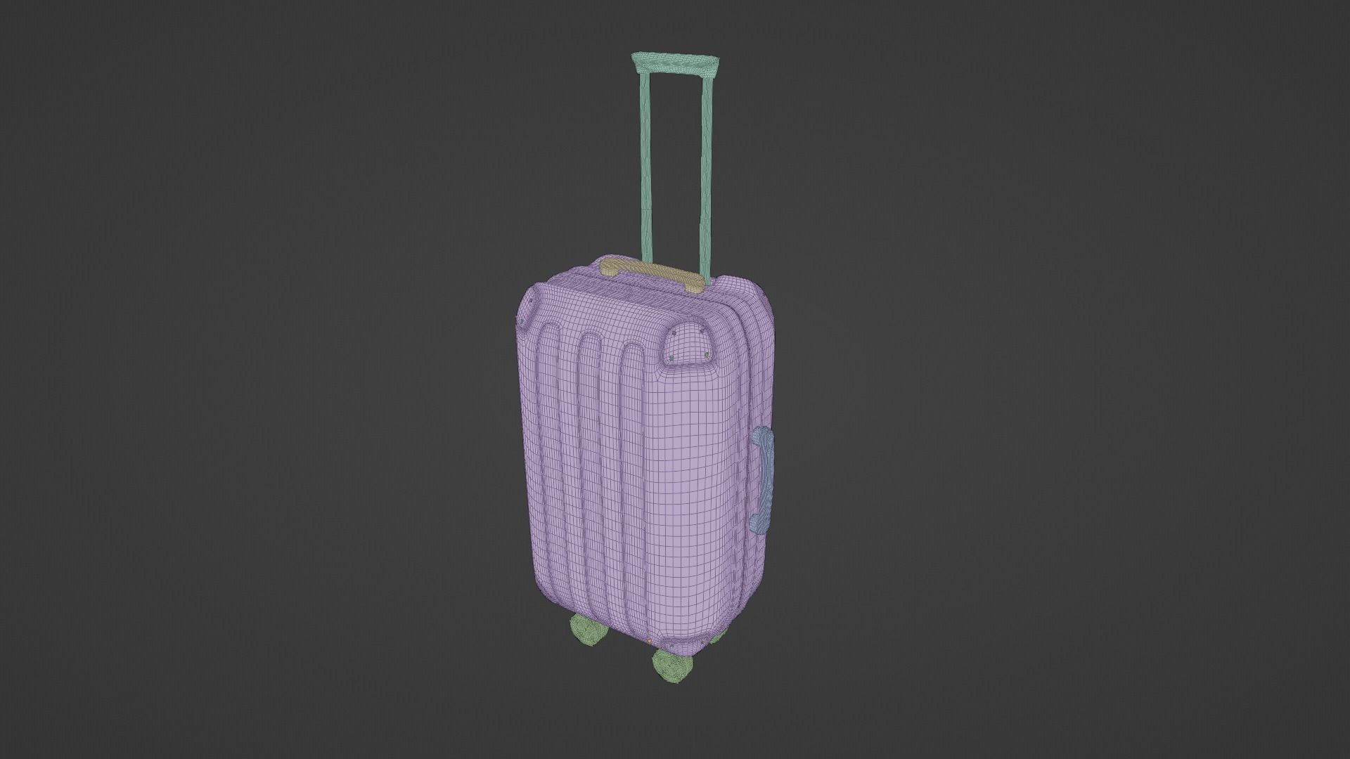 Suitcase Luggage 3D model_14