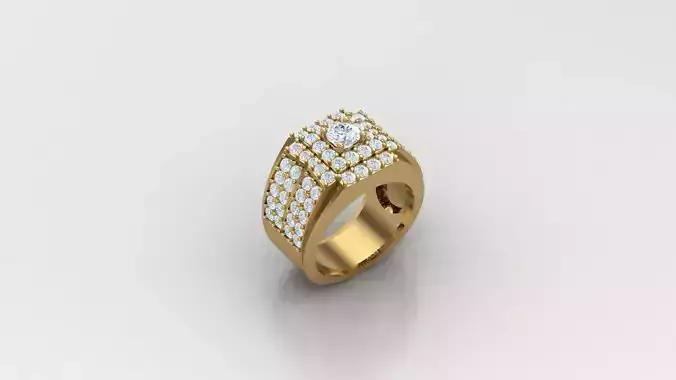 Diamond Man Ring Cad  MR  343