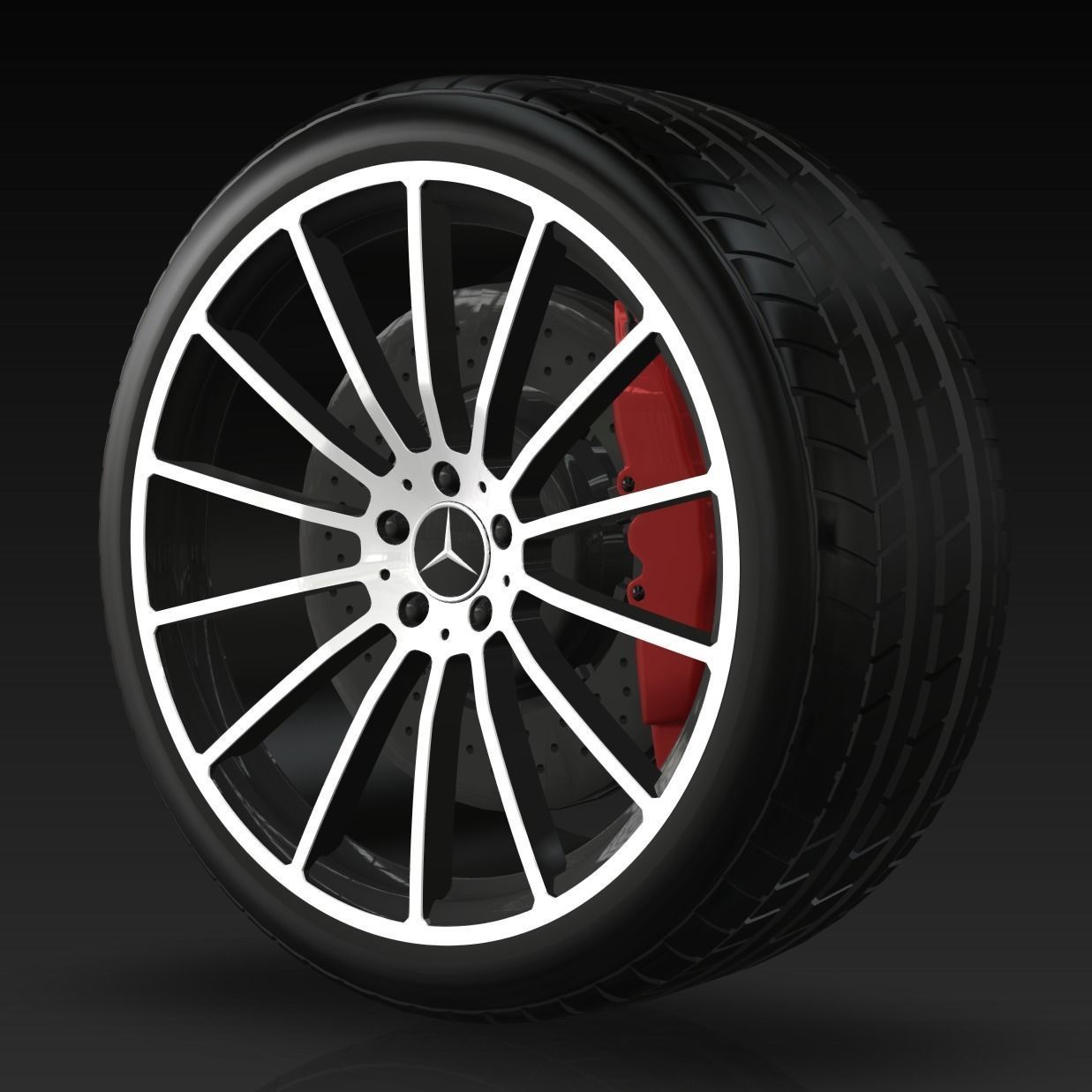 Benz Rim Design Mercedes Benz A Wheel and Rim 3D model | CGTrader