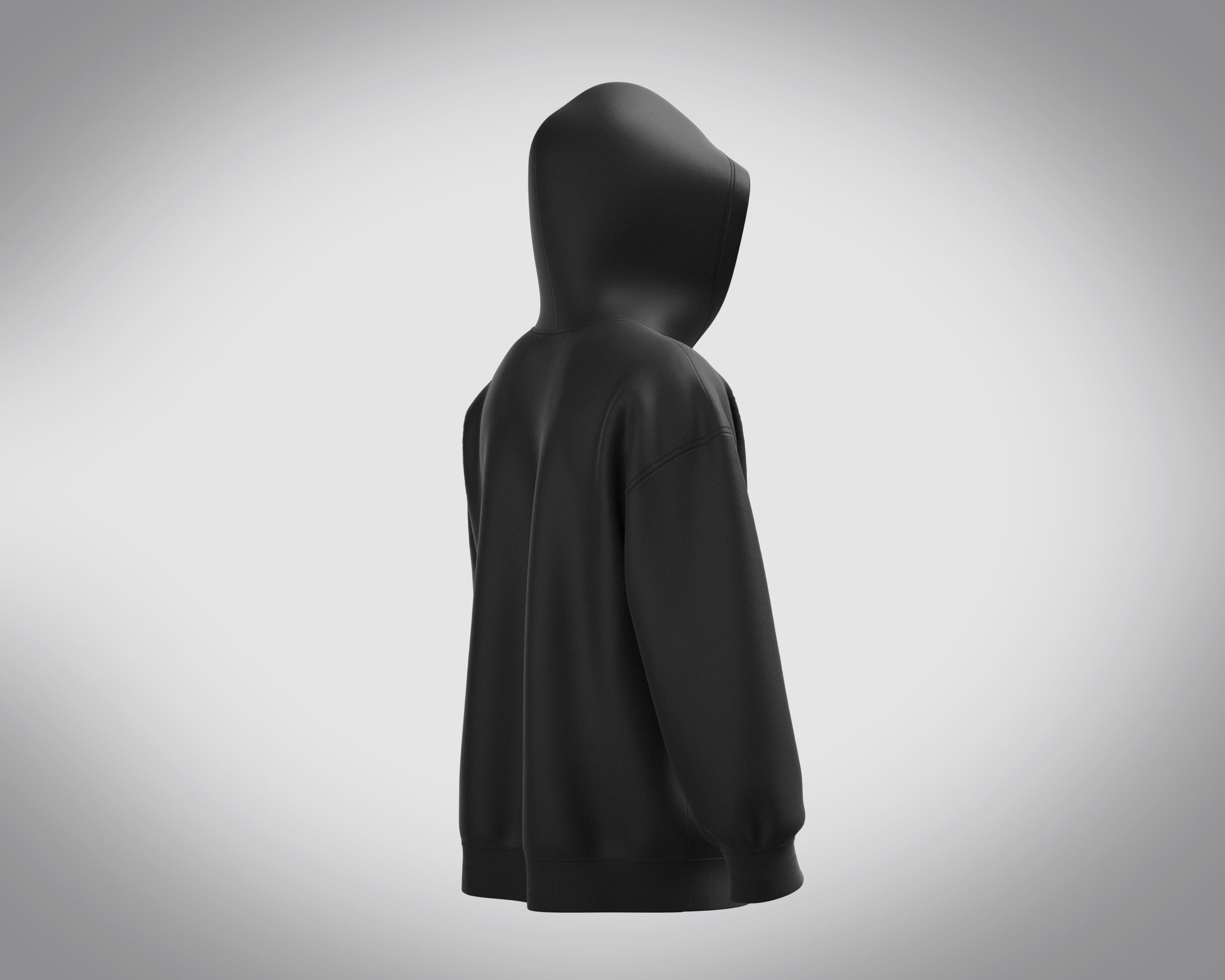 Mens Hoodie-Future 3D model_2
