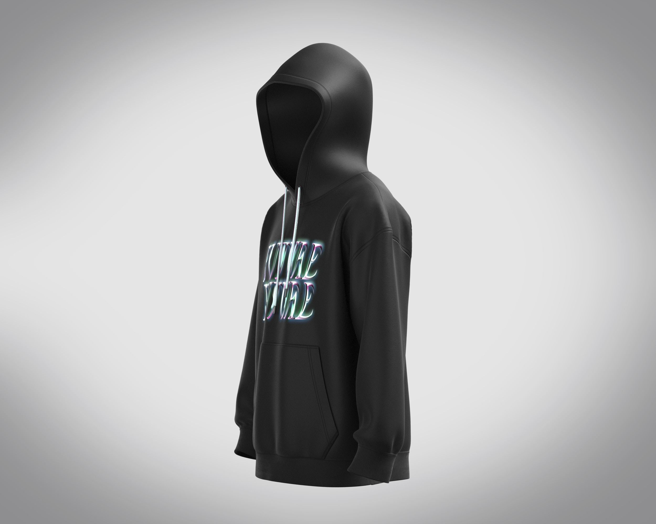 Mens Hoodie-Future 3D model_5