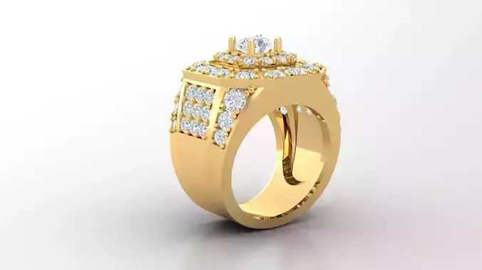 Diamond Man Ring Cad  MR  336