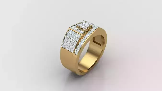 Diamond Man Ring Cad  MR  335