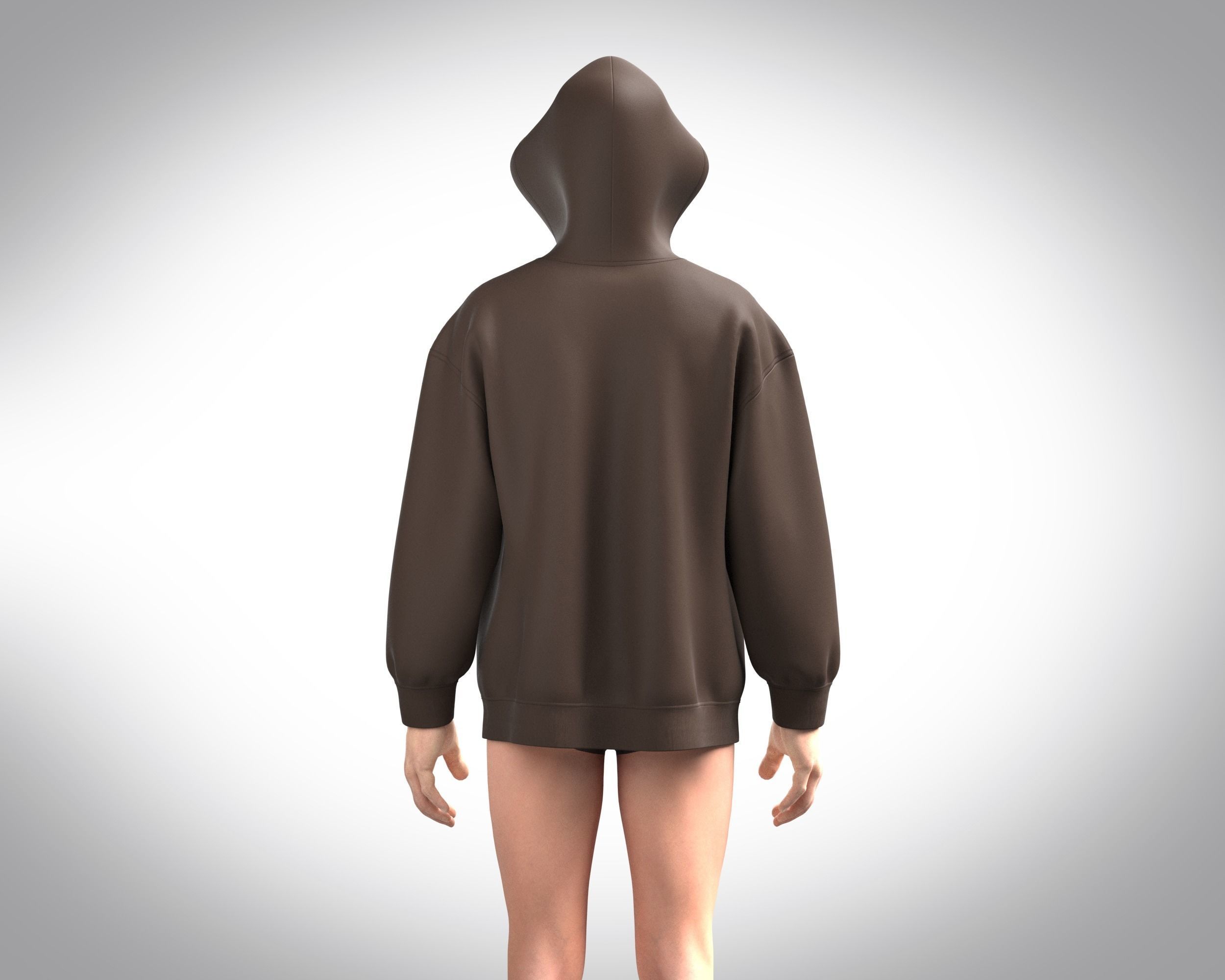 Mens Hoodie-Future Vintage 3D model_8