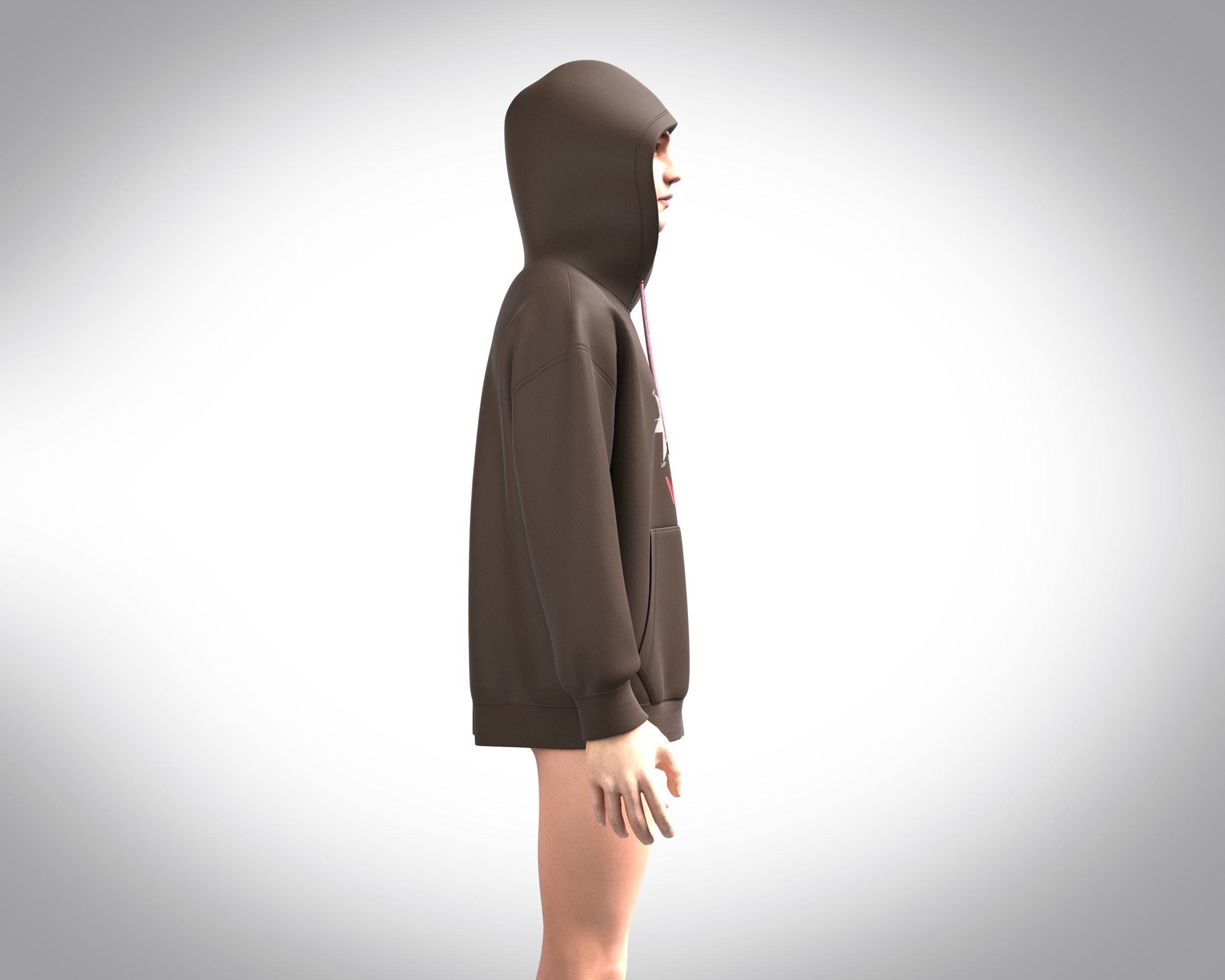 Mens Hoodie-Future Vintage 3D model_7