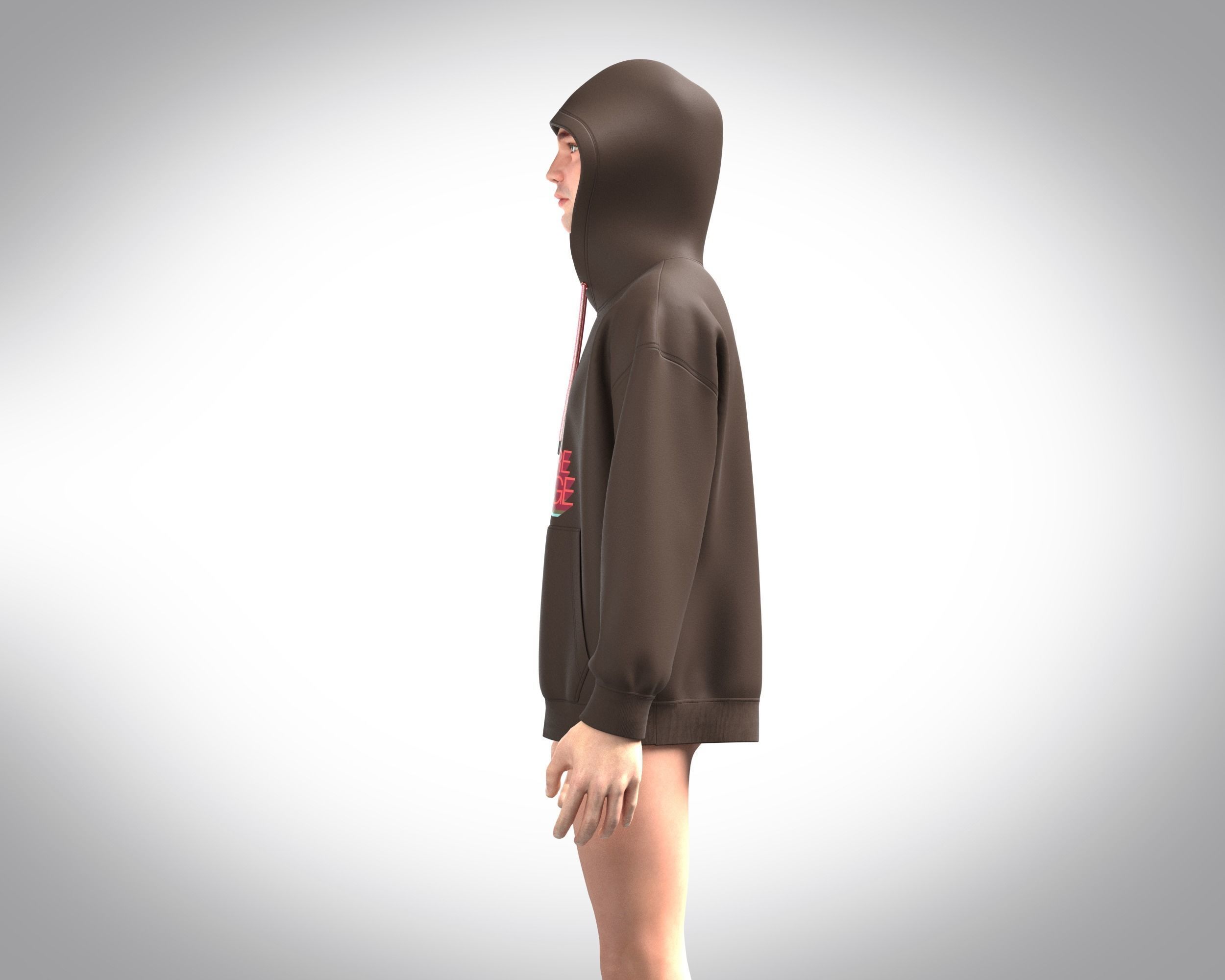 Mens Hoodie-Future Vintage 3D model_9