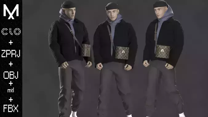 New  Outfit Female  OBJ mtl FBX ZPRJ