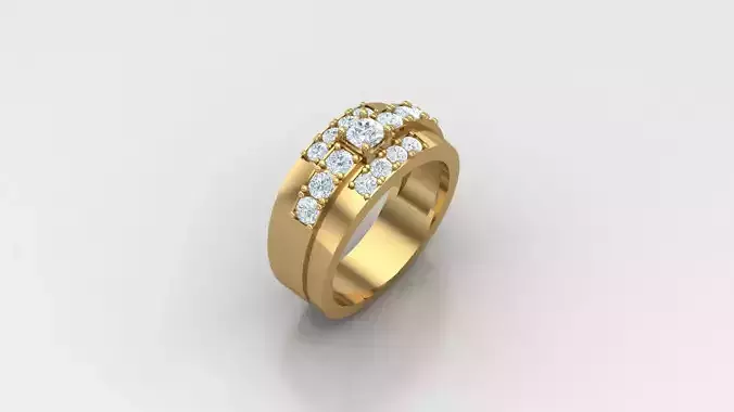 Diamond Man Ring Cad  MR  330