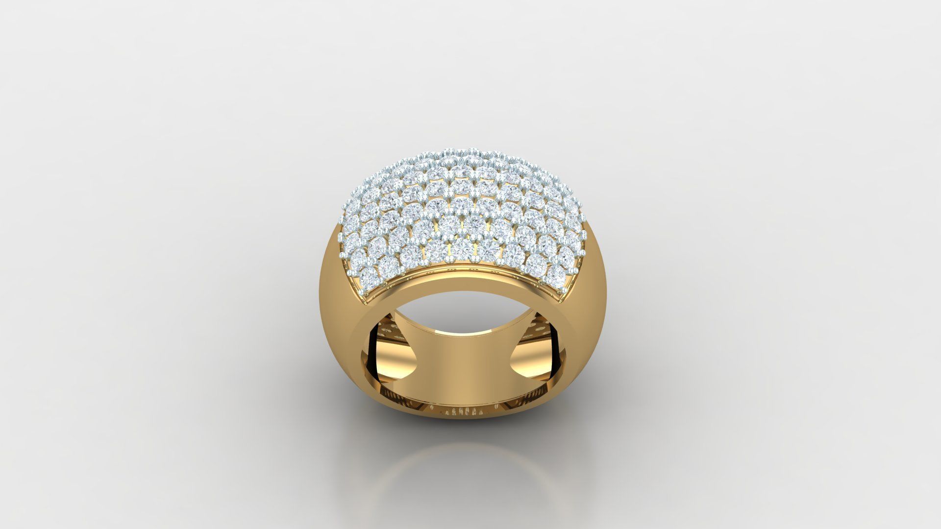 Diamond Man Ring Cad  MR  329 3D print model_2