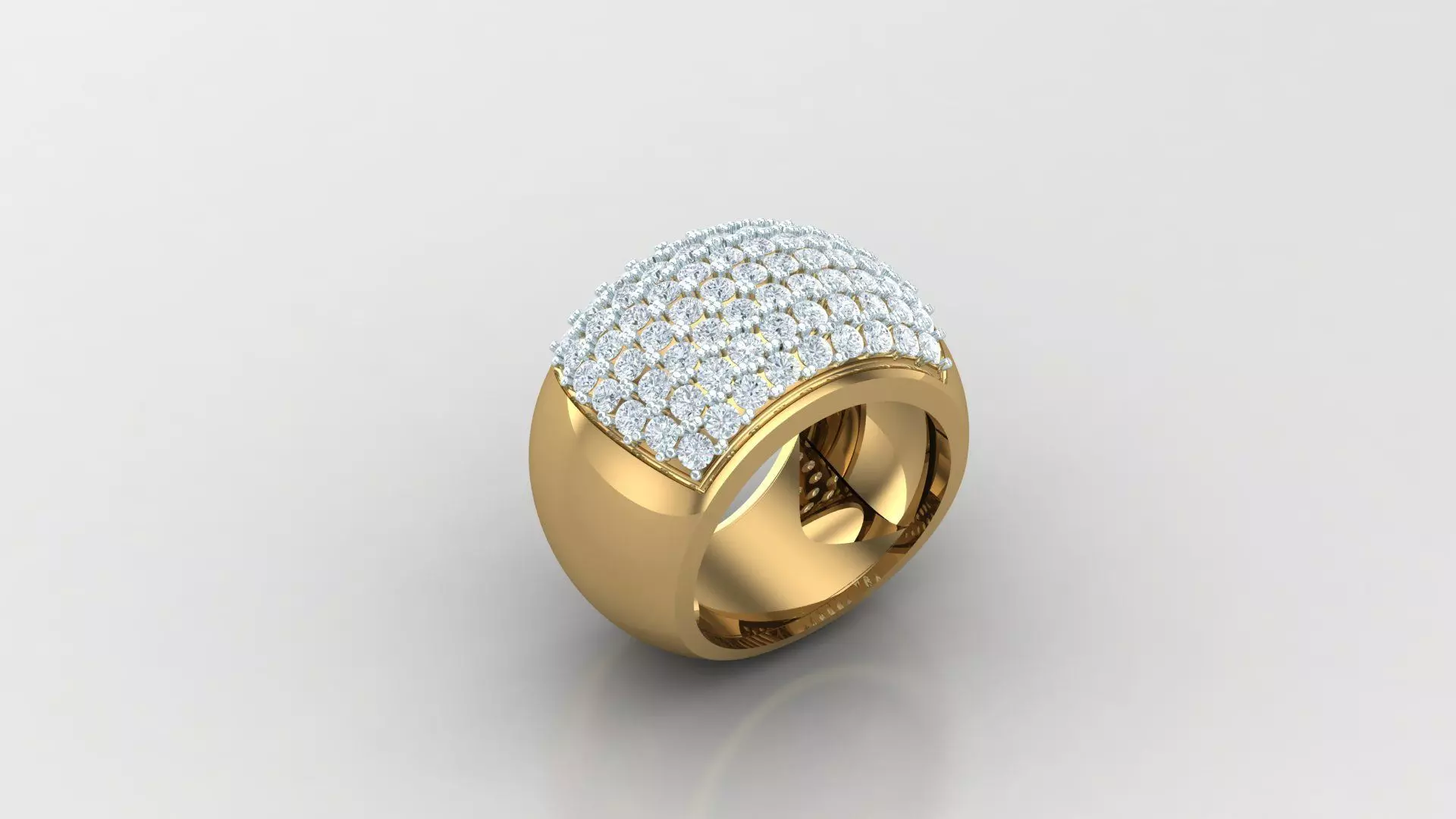 Diamond Man Ring Cad  MR  329 3D print model_0