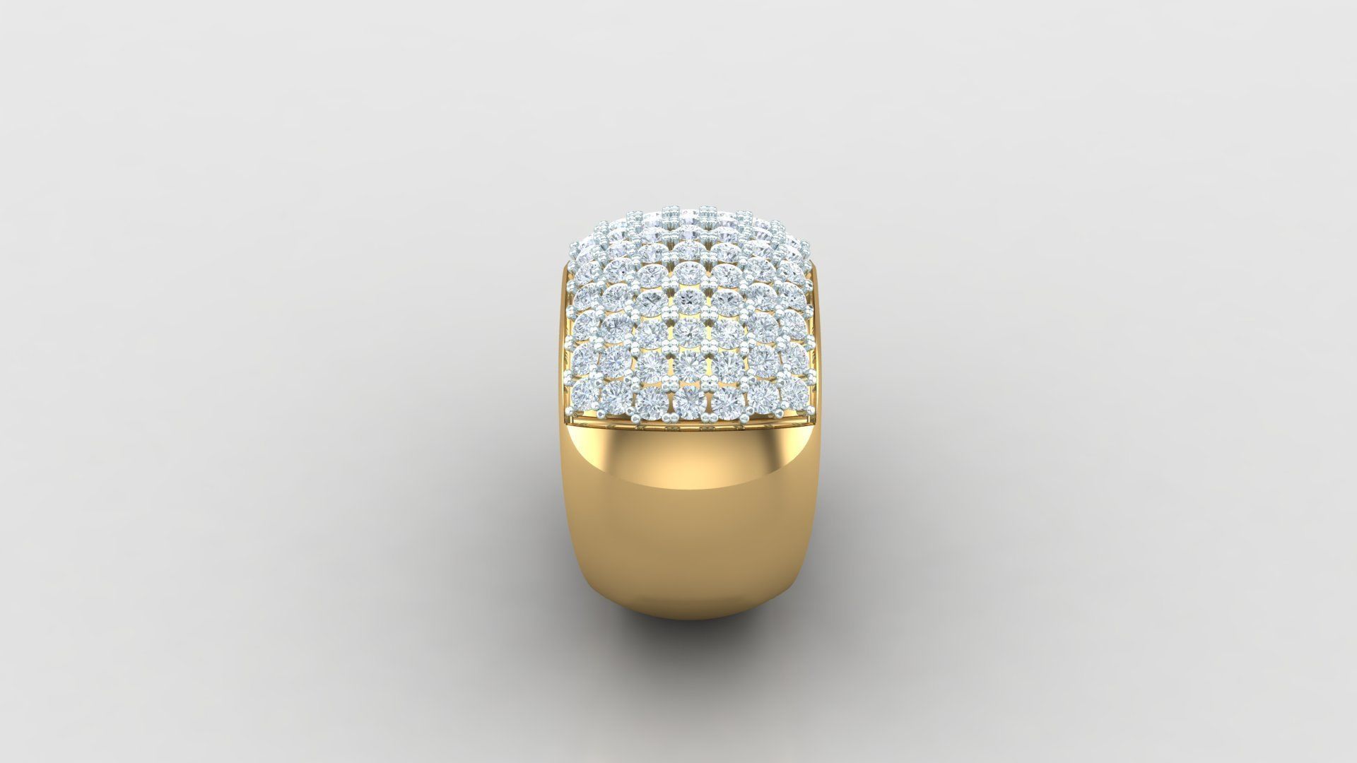 Diamond Man Ring Cad  MR  329 3D print model_3