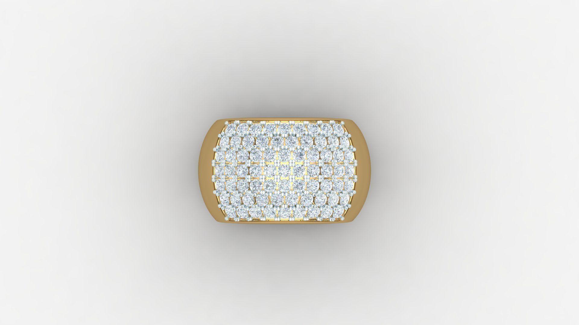 Diamond Man Ring Cad  MR  329 3D print model_4