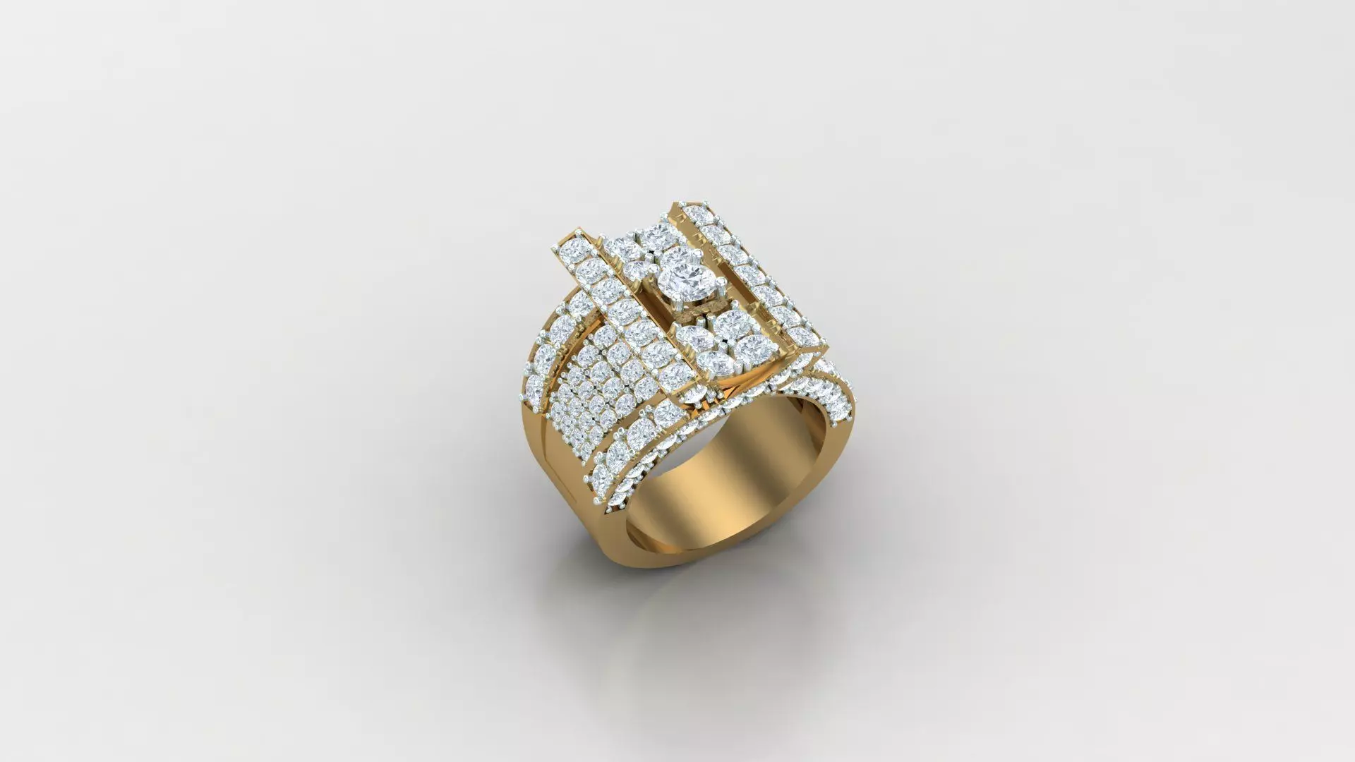 Diamond Man Ring Cad  MR  328 3D print model_0