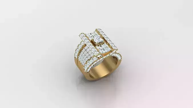 Diamond Man Ring Cad  MR  328