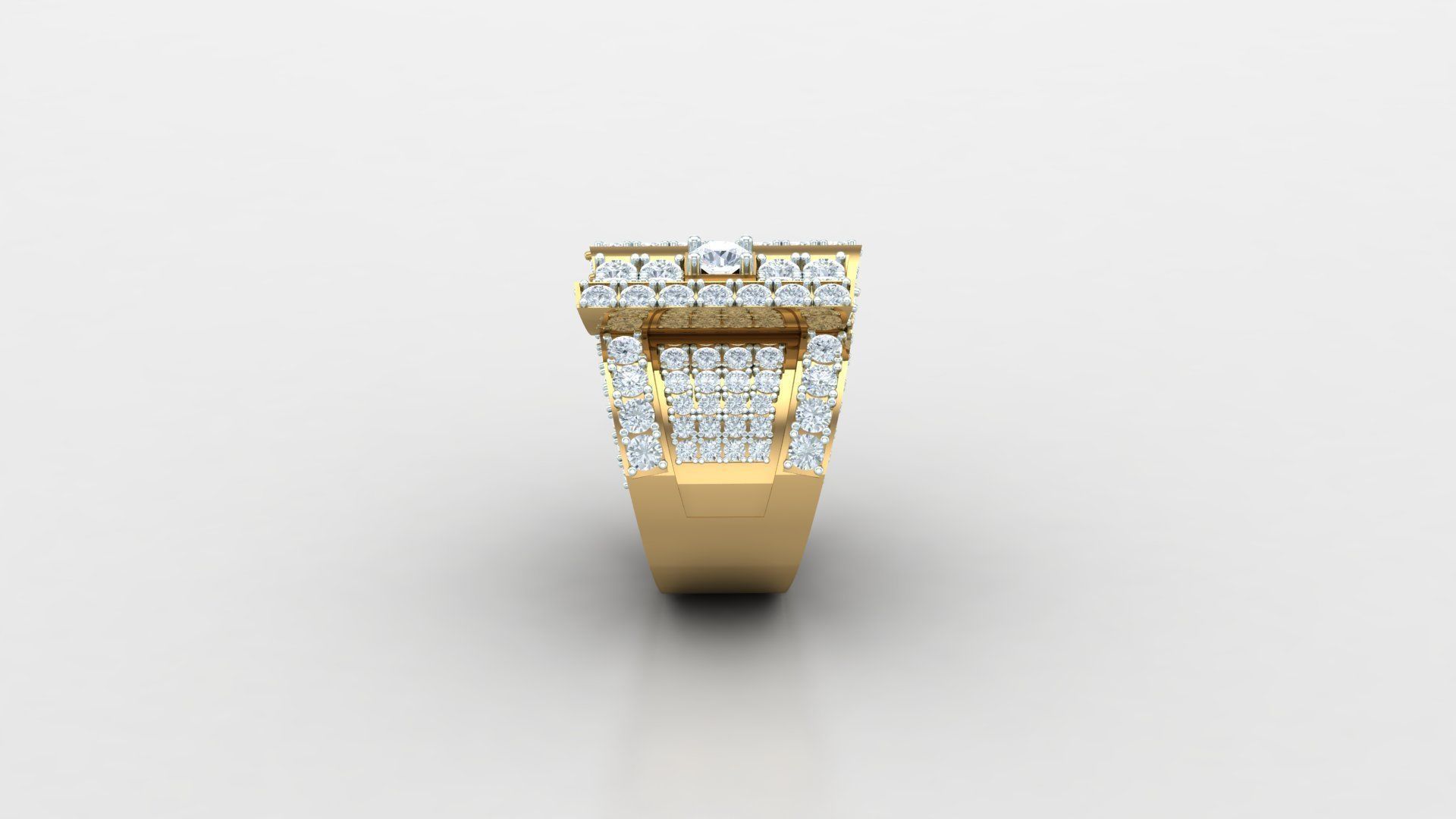 Diamond Man Ring Cad  MR  328 3D print model_3