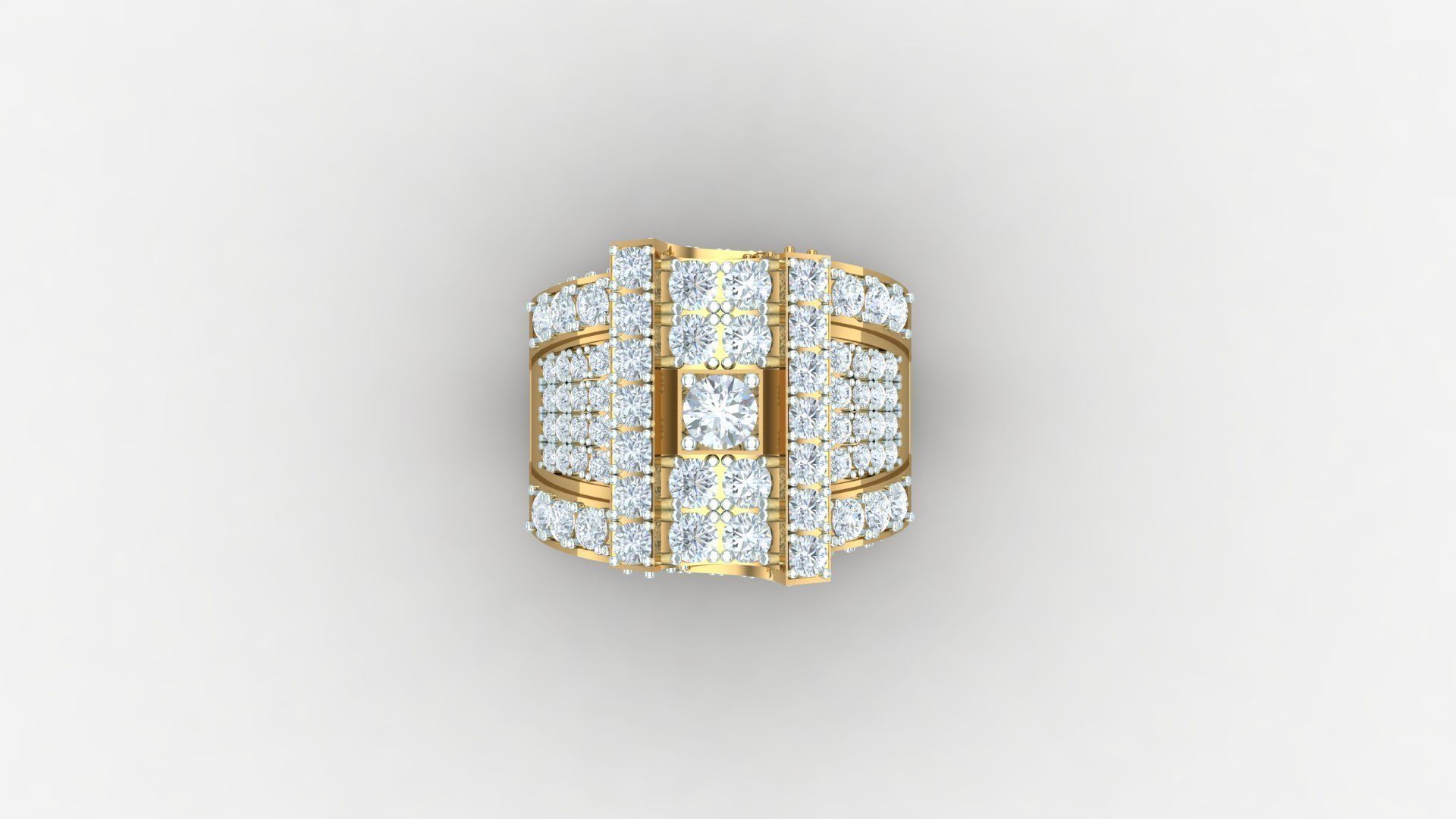 Diamond Man Ring Cad  MR  328 3D print model_4