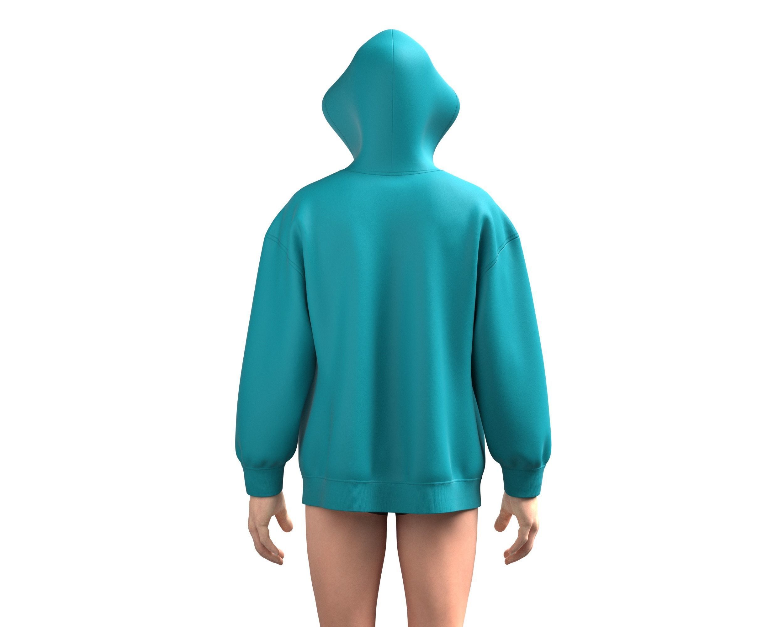 Mens Hoodie-Hockey 3D model_8