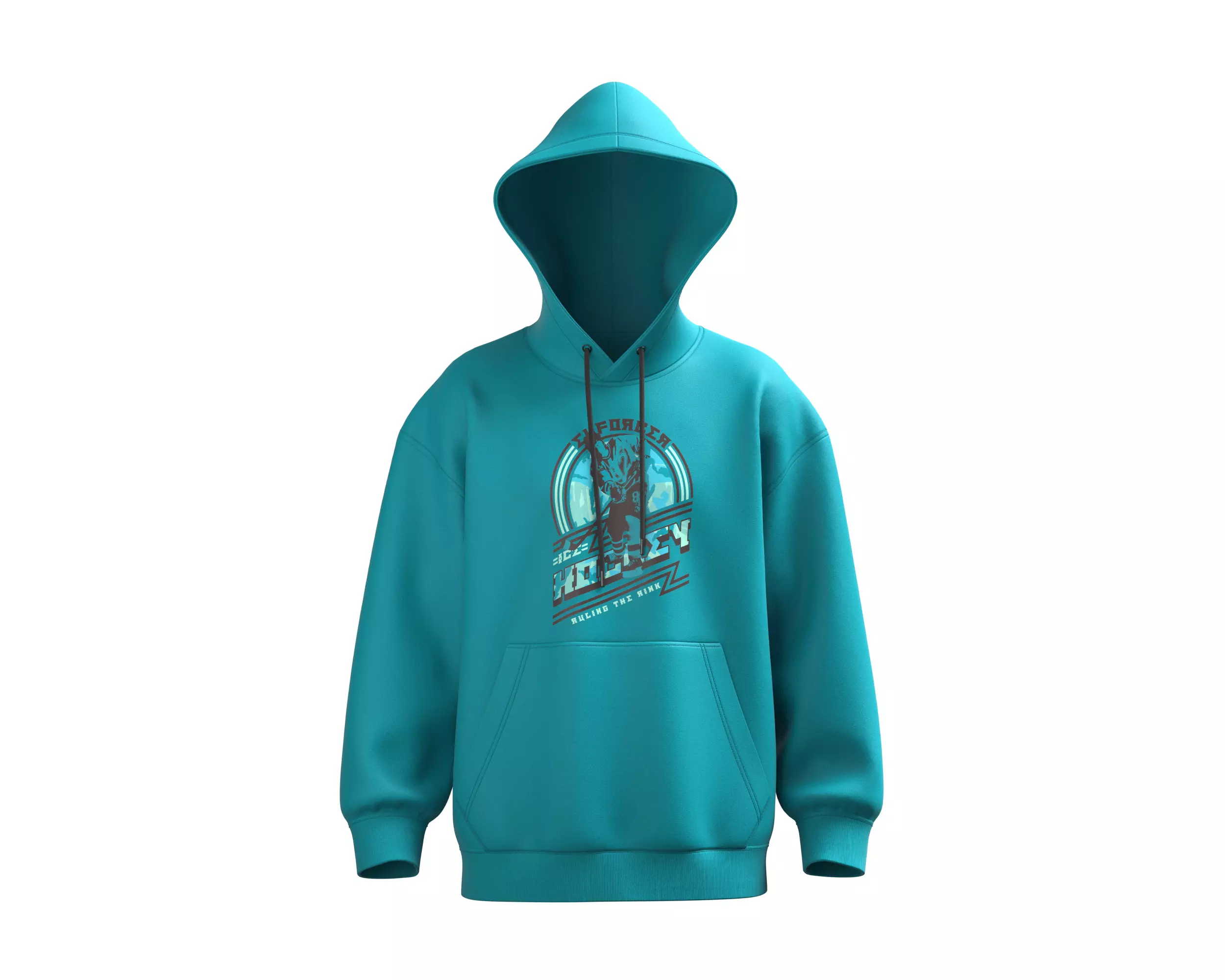 Mens Hoodie-Hockey 3D model_0