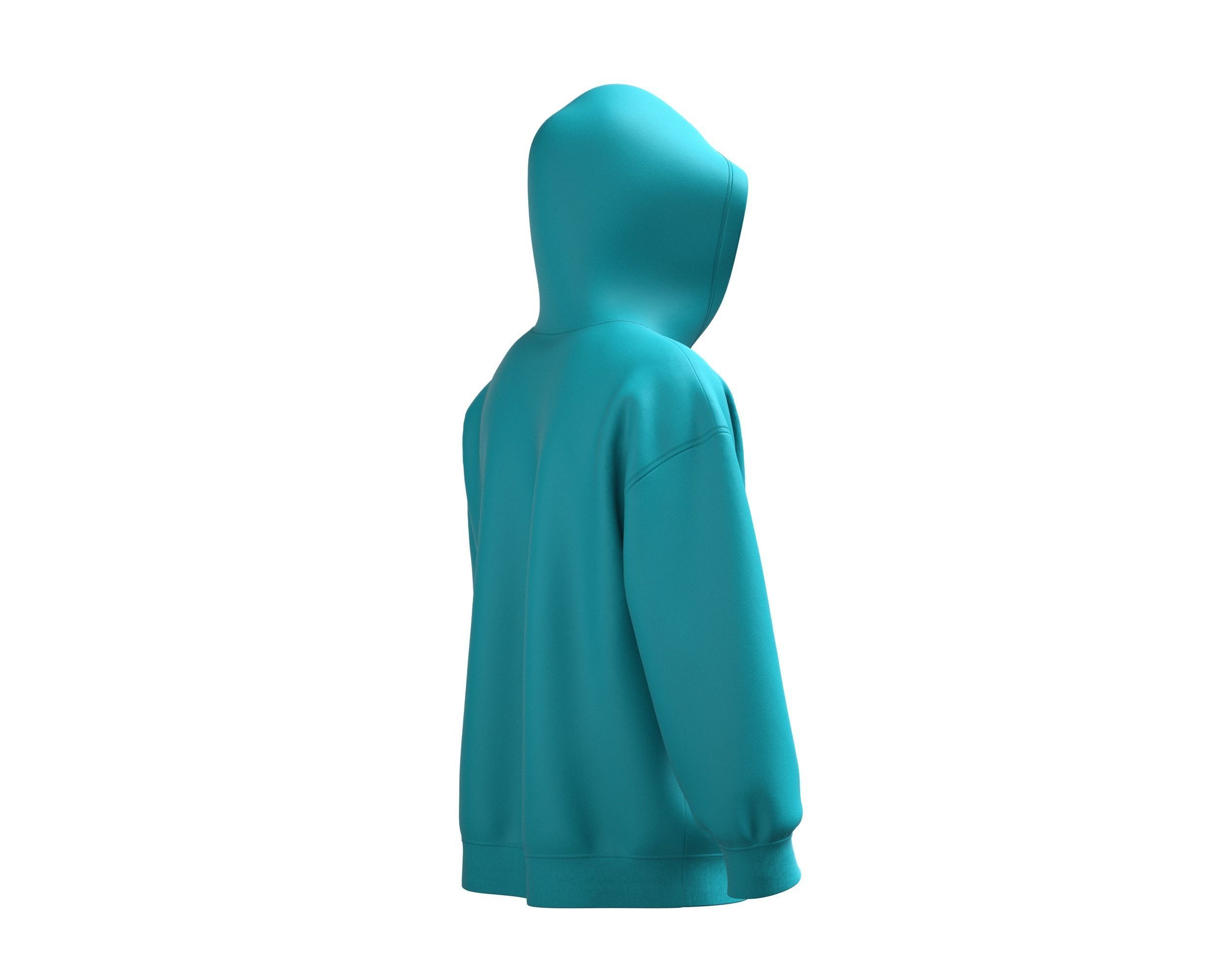 Mens Hoodie-Hockey 3D model_2