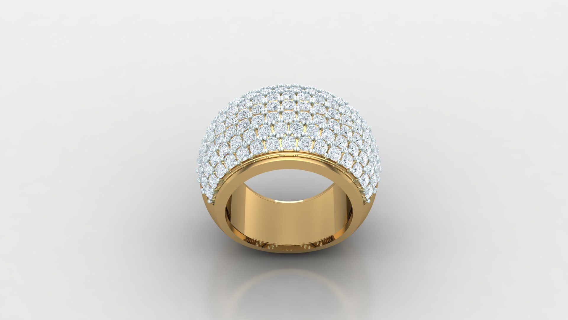 Diamond Man Ring Cad MR 327 3D print model_2