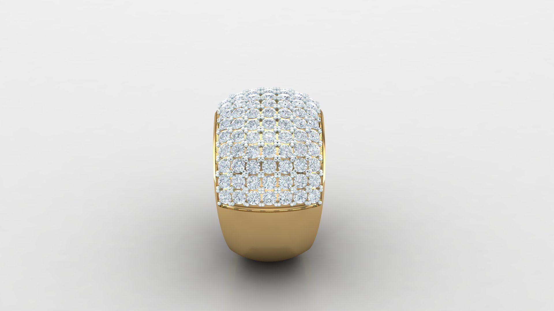 Diamond Man Ring Cad MR 327 3D print model_3