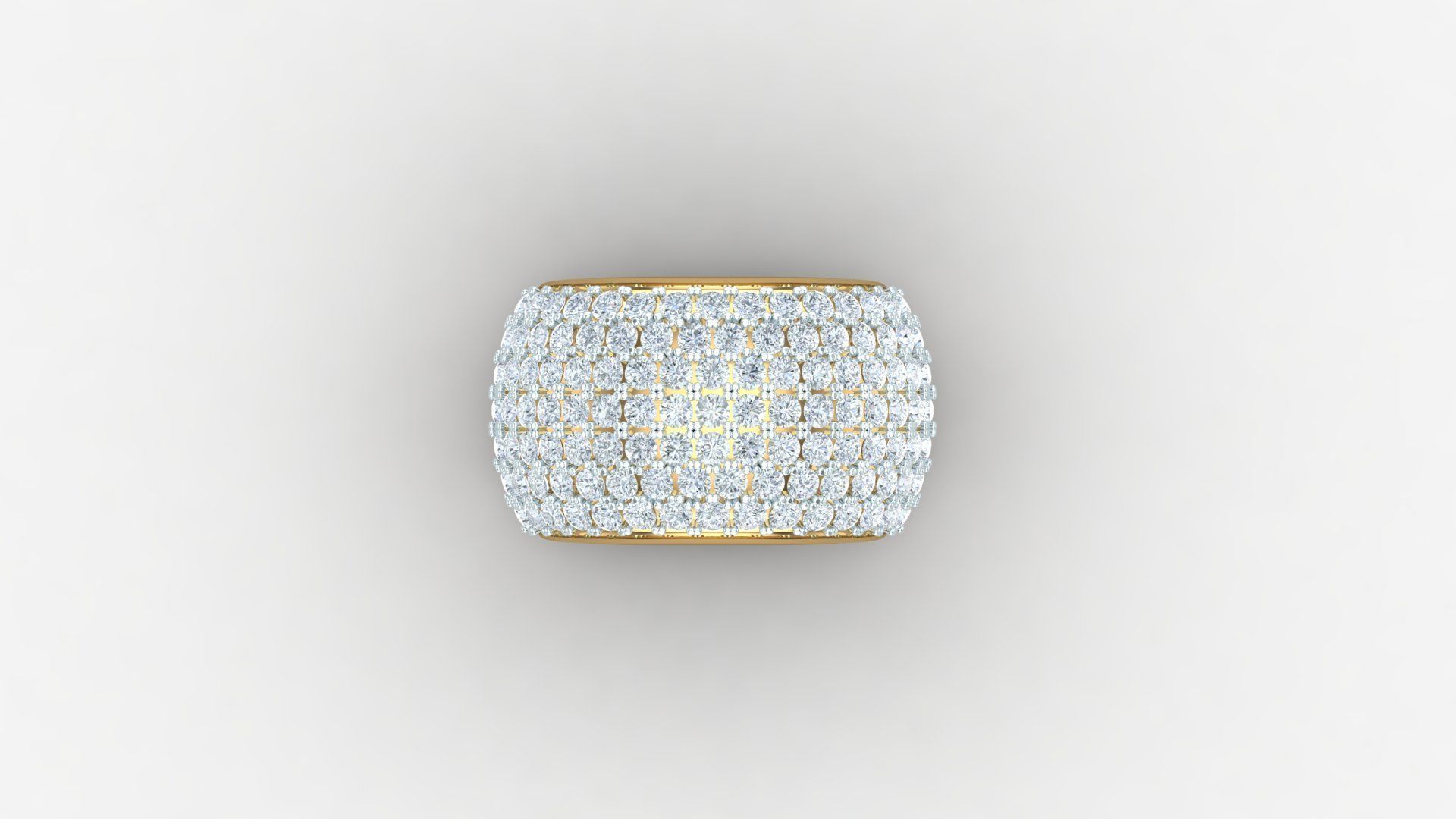 Diamond Man Ring Cad MR 327 3D print model_4