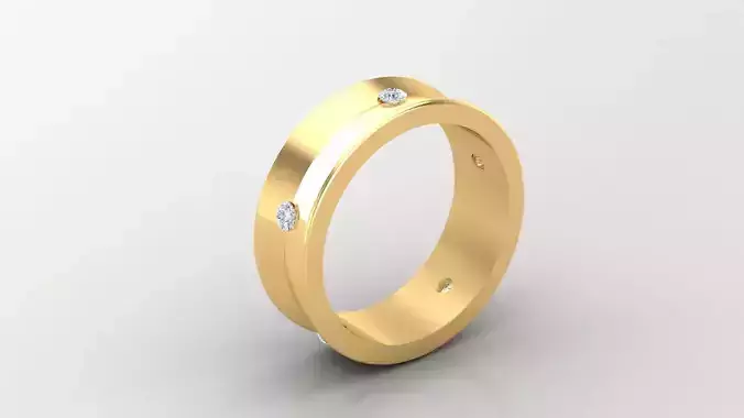 Diamond Man Ring Cad  MR  326