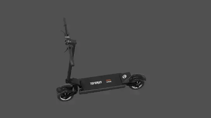 Electric scooter Teverun Fighter pbr Low-poly 3D model