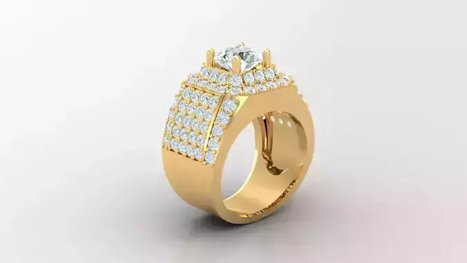 Diamond Man Ring Cad  MR  320