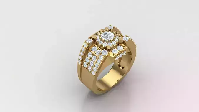 Diamond Man Ring Cad  MR  317