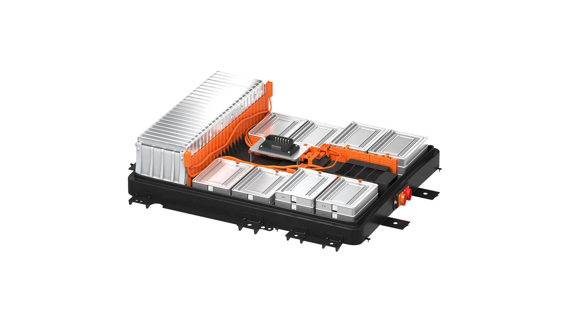 Nissan Leaf battery cell lithium-ion battery 3D model_1