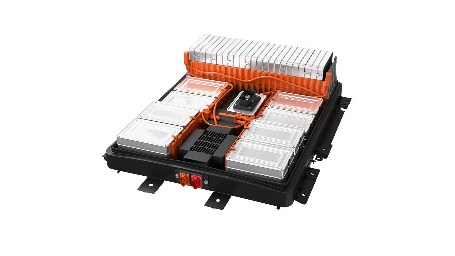 Nissan Leaf battery cell lithium-ion battery 3D model_10