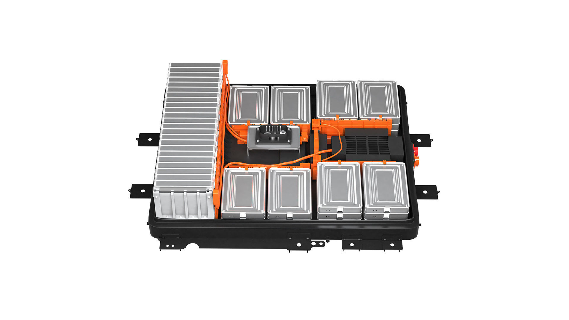 Nissan Leaf battery cell lithium-ion battery 3D model_7