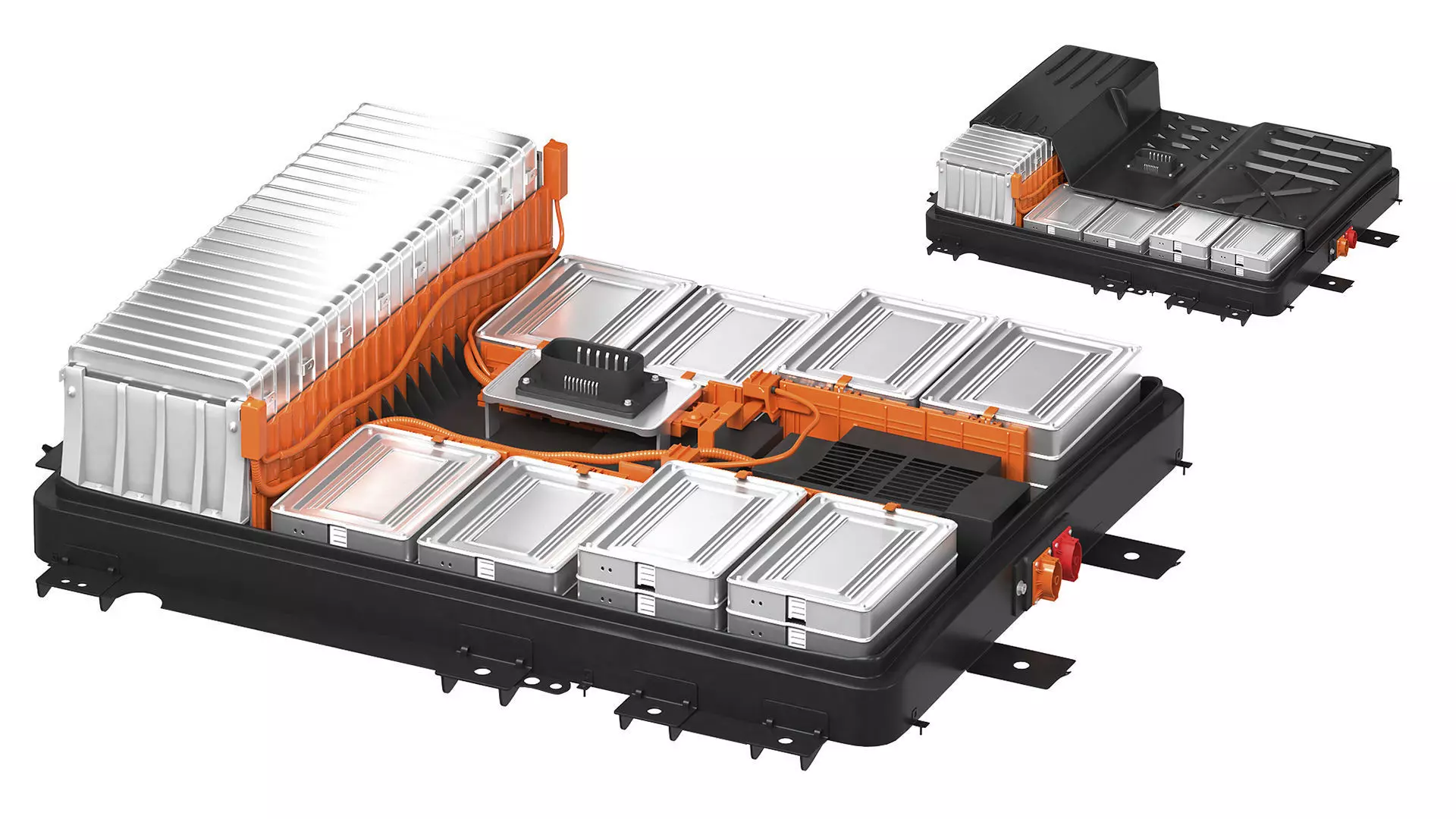 Nissan Leaf battery cell lithium-ion battery 3D model_0