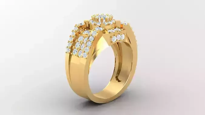 Diamond Man Ring Cad  MR  316