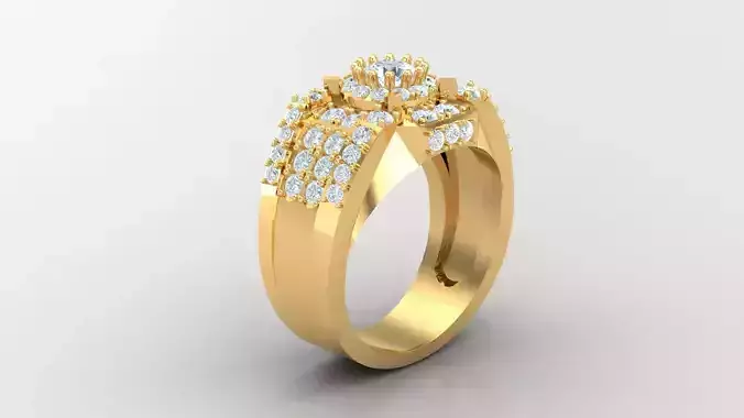 Diamond Man Ring Cad  MR  315