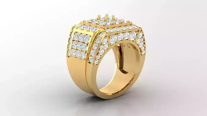 Diamond Man Ring Cad  MR  314