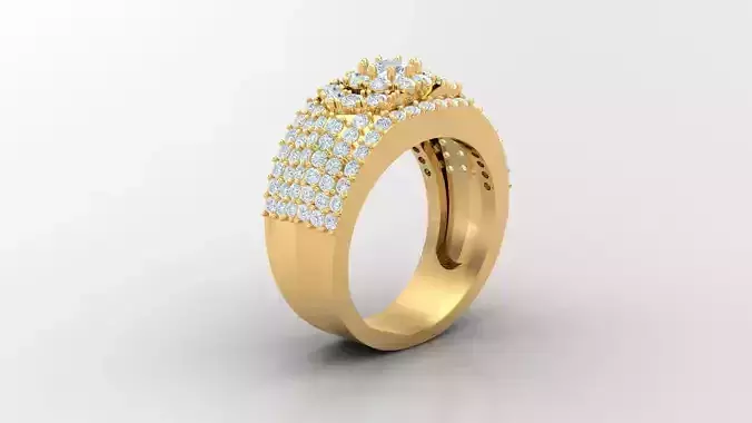 Diamond Man Ring Cad  MR  313