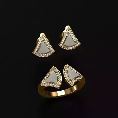 BVLGARI Ring and Earrings