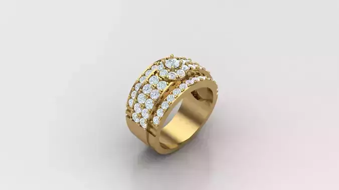 Diamond Man Ring Cad  MR  311