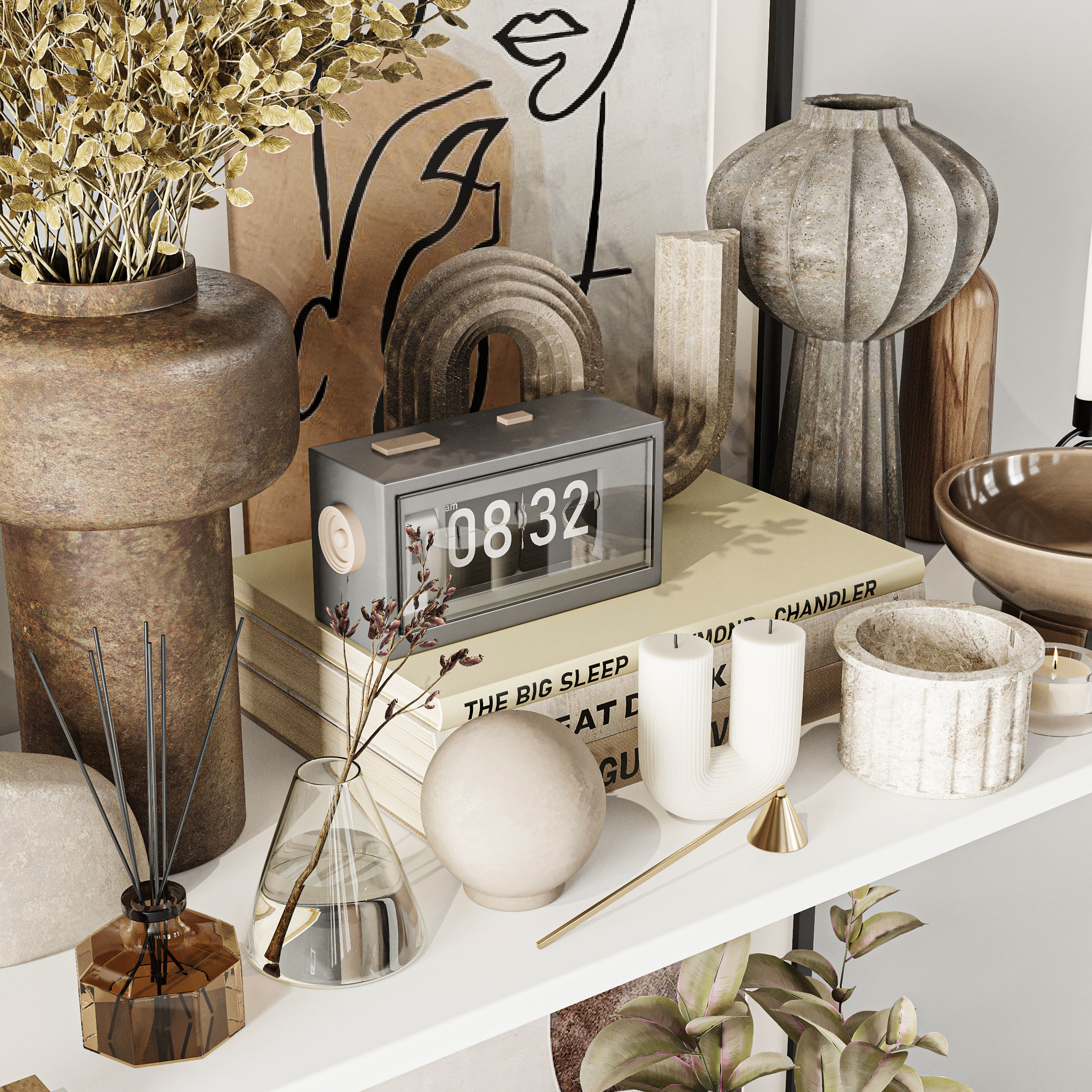 Decorative Set 3D model_1