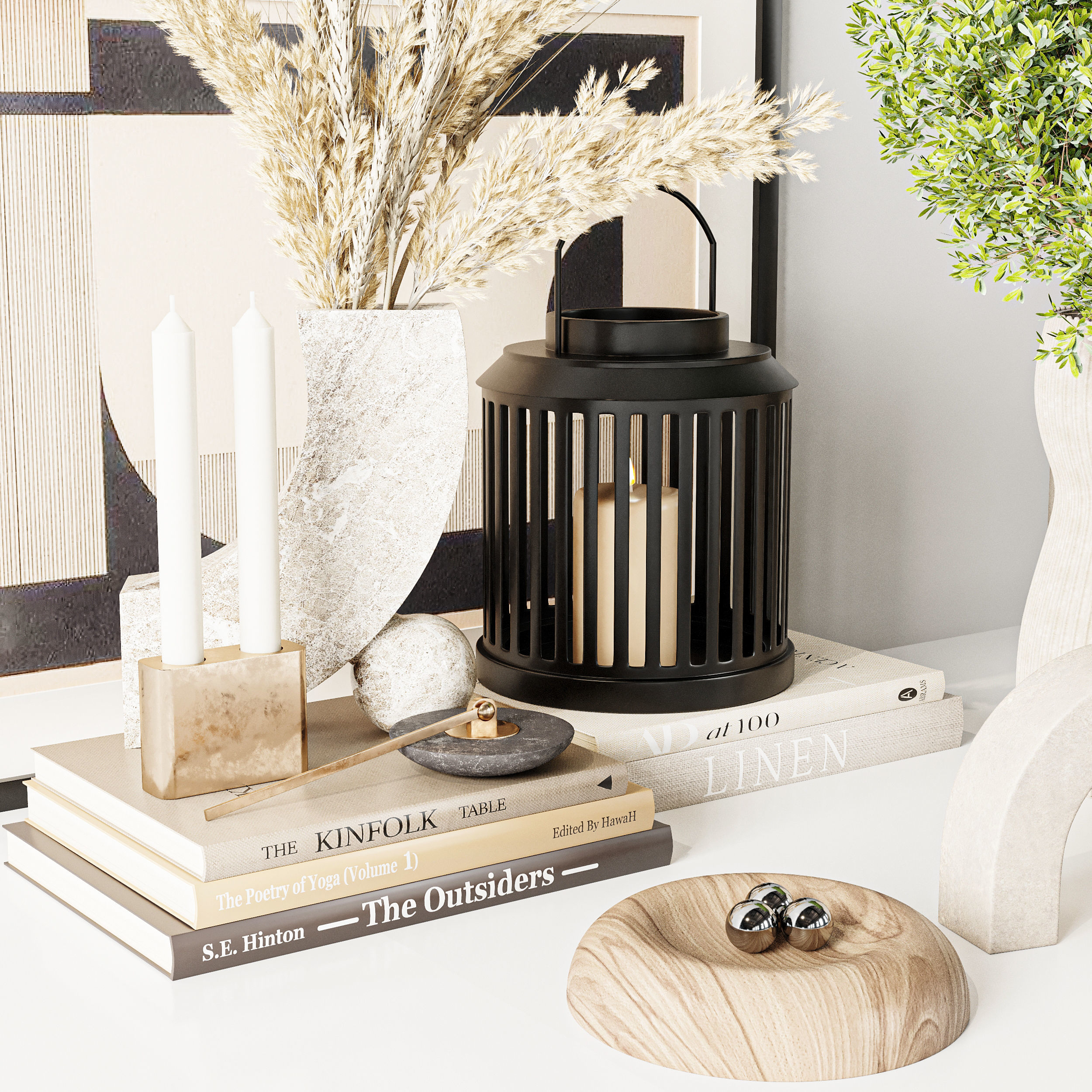 Decorative Set 3D model_2