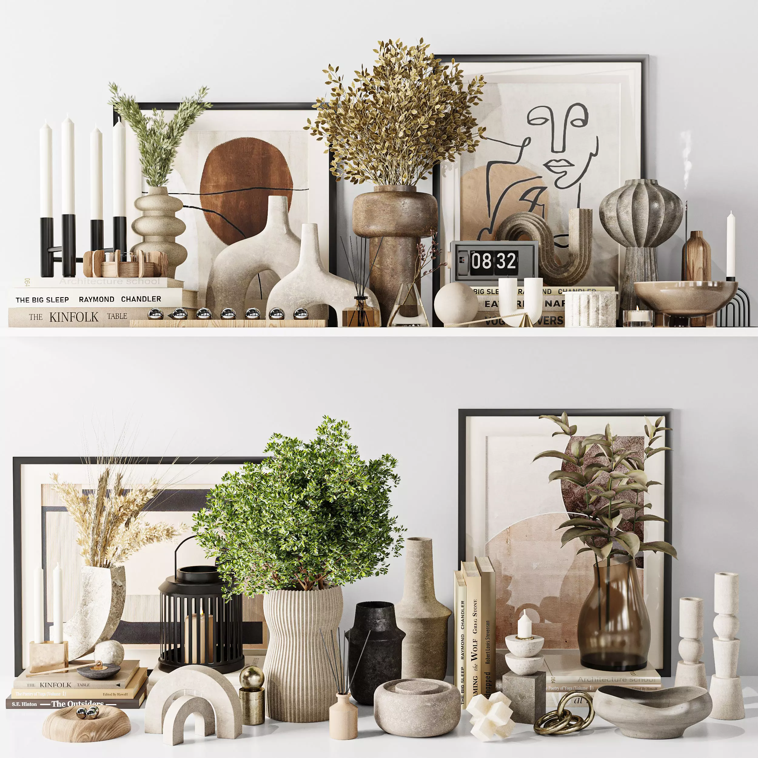 Decorative Set 3D model_0